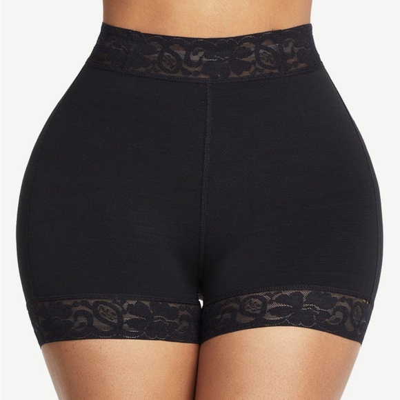 High Waist Lace Silicone Shorts Daily Use Shapewear Underwear Compression - Picture 5 of 11